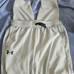 Under Armour Kids Sweatpants - White